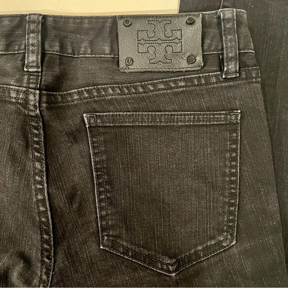 Tory Burch Black Denim Legging Size 28 - Picture 9 of 11